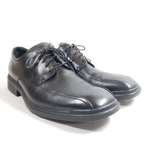Rockport Mens Size 9.5 Black Leather Bicycle Toe Oxford Dress Shoes